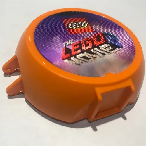 Pod, Round, Half Front with The LEGO Movie 2 Sticker and Hologram