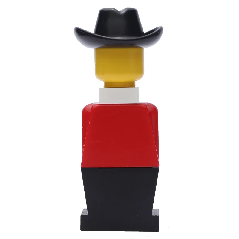 LEGOLAND Red Torso, Black Legs, Black Cowboy Hat, White Scarf