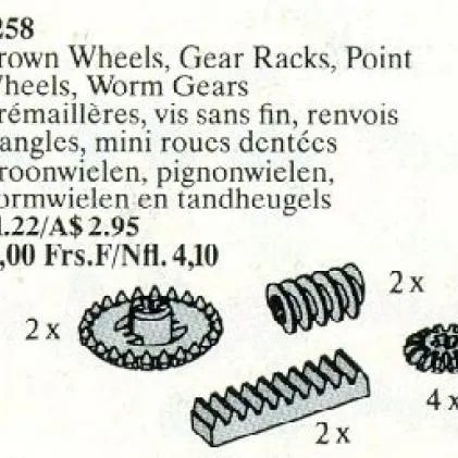 Crown Wheels, Gear Racks, Point Wheels, Worm Gears