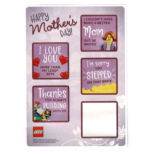 Sticker Sheet for Set 5005878-1