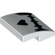 Brick Curved 2 x 2 x 2/3 with Skeleton Mouth and Nose