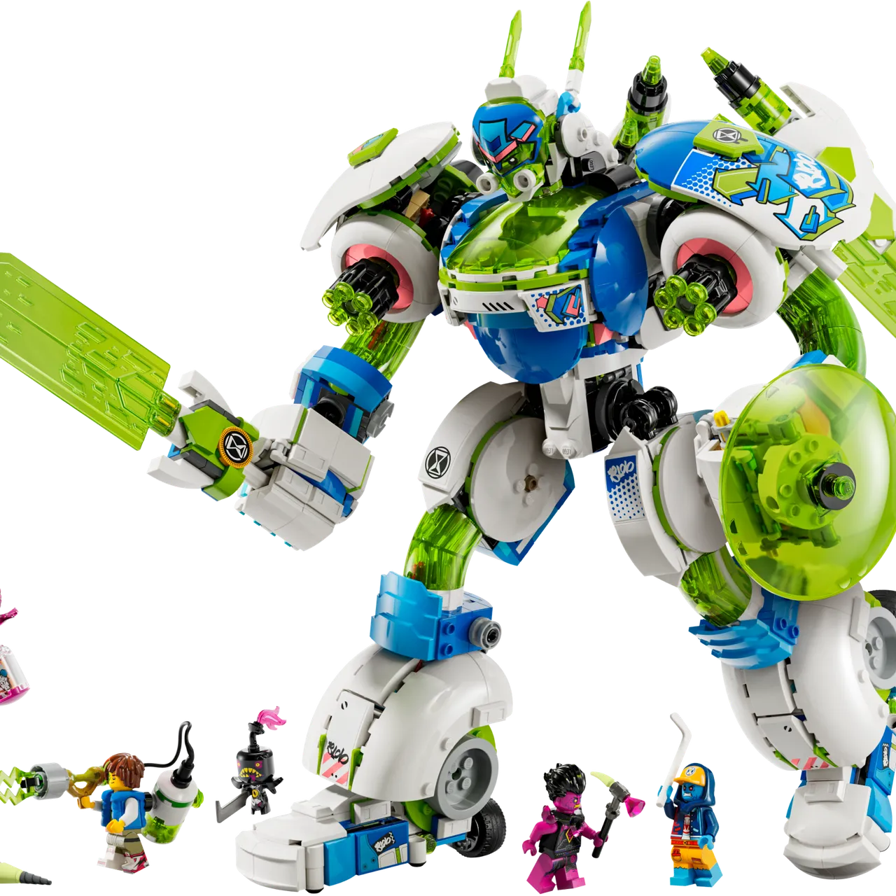 Mateo and Z-Blob the Knight Battle Mech