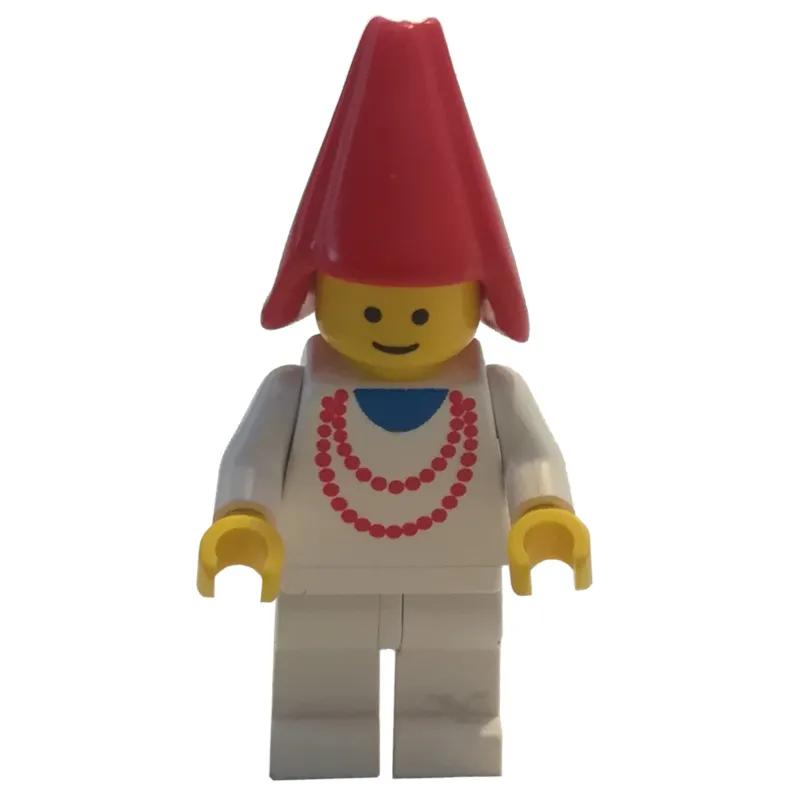 Maiden - White Legs, Red Cone Hat