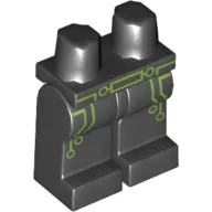 Hips and Black Legs with Lime Green Circuits Trim and Belt Print (Terabyte)