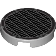 Tile Round 2 x 2 with Fine Mesh Grill Print