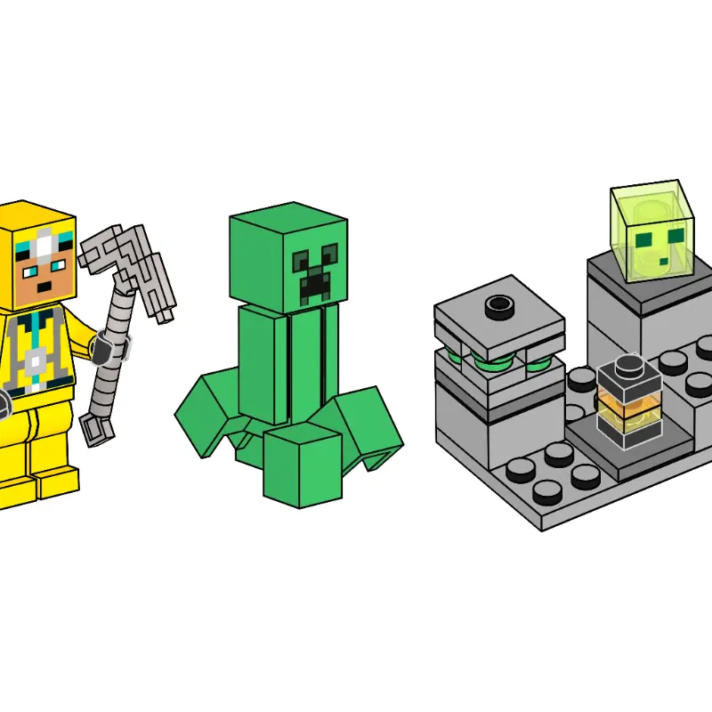 Cave Explorer, Creeper and Slime