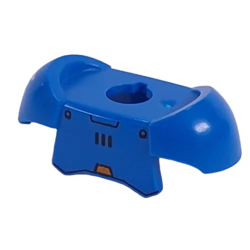 Minifig Neckwear Armor Shoulder Pads with Ice Planet Logo print