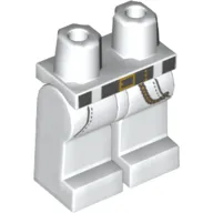 Hips and White Legs with Belt, Gold Chain to left Pocket Print