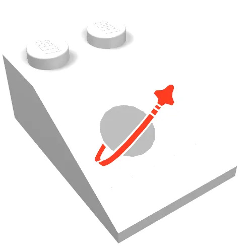 Slope 33° 3 x 2 with Classic Space Logo Print