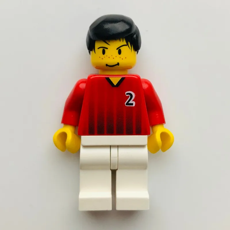 Soccer Player Red Torso, White Legs #2