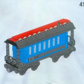 Passenger Wagon Blue (White Box)