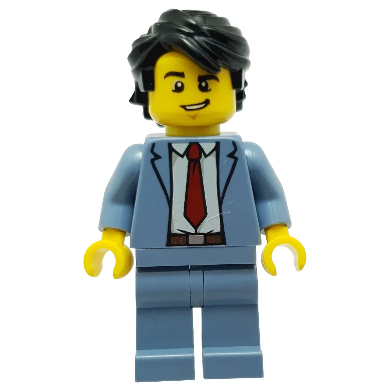 Sand Blue Torso, Sand Blue Legs, Black Hair