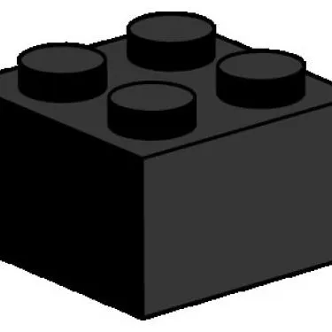 2 x 2 Black Bricks