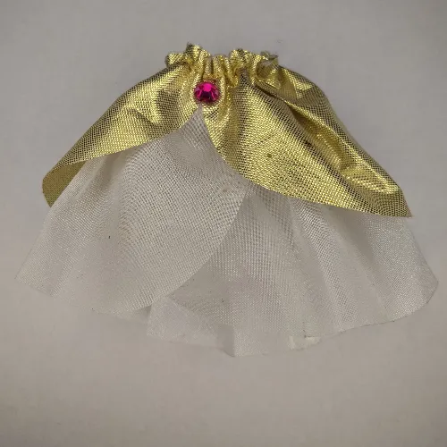 Belville, Skirt, Long, Sheer with Golden Layer and Pink Jewel