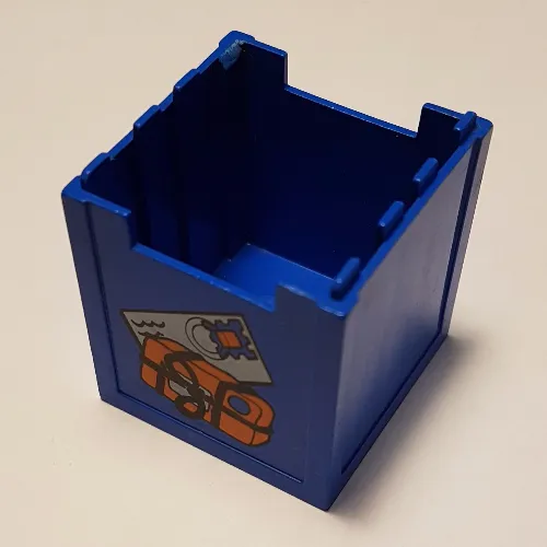 Fabuland Mailbox 4 x 4 x 4 with Package, Letter print