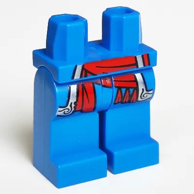 Hips and Blue Legs with Silver Coat Tails and Red Sash Print