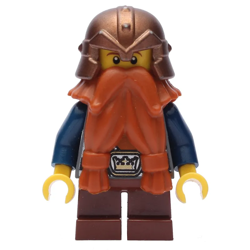 Dwarf, Dark Orange Beard, Copper Helmet