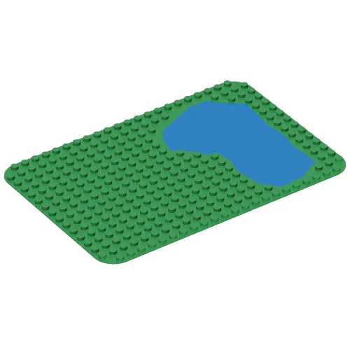 Duplo Baseplate 16 x 24 with Pond Print