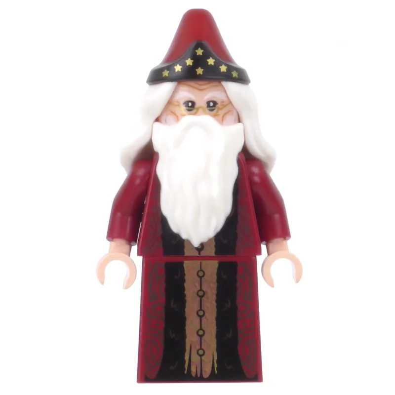 Albus Dumbledore, Dark Red Robe with Skirt, Stars on Hat