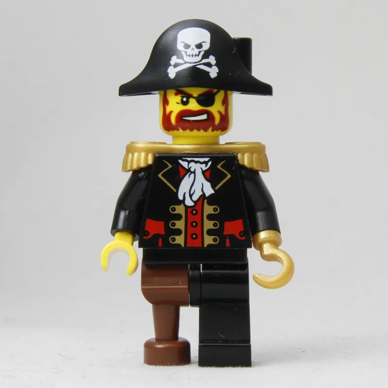 Pirate - Captain, Pearl Gold Hook, Bicorne with Skull