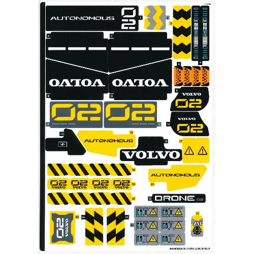 Sticker Sheet for Set 42081-1