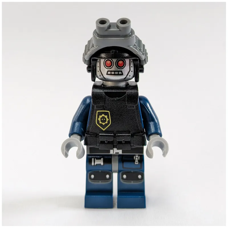 Robot Police, Helmet with Night Vision Goggles, Armor