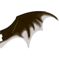 Creature Body Part, Dragon Wing 19 x 11 with Marbled Trans-Brown Pattern