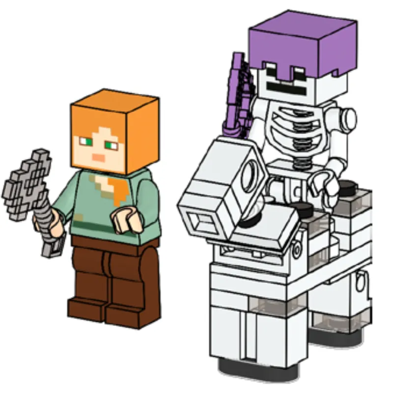 Alex with Skeleton and Skeleton Horse