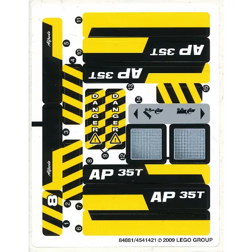 Sticker Sheet for Set 8264-1