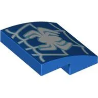 Brick Curved 2 x 2 x 2/3 with White Spider-Man Logo Print
