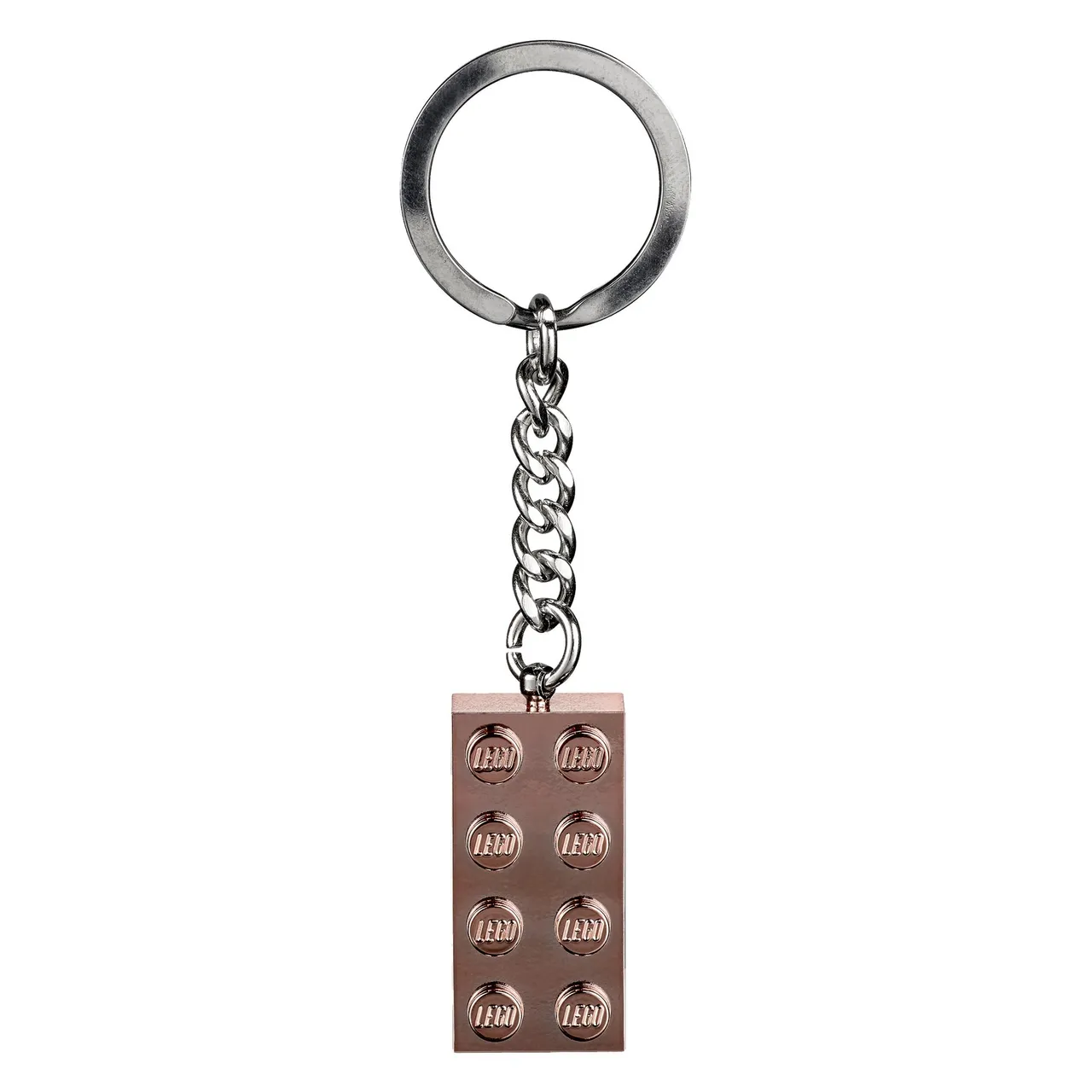 Rose Gold Brick Key Chain