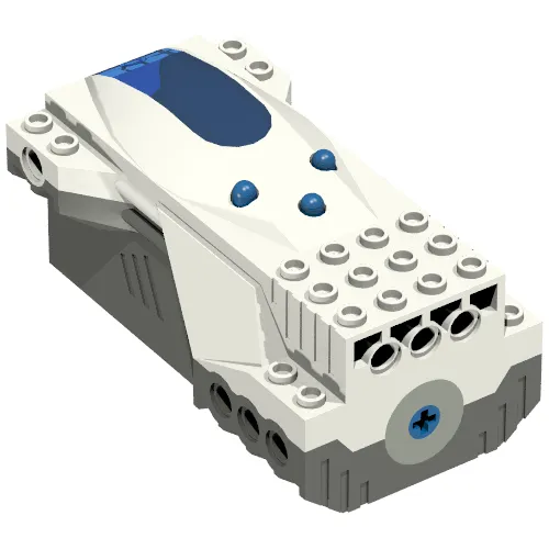 Hub, Micro Scout with Blue Buttons and Dark Gray Base