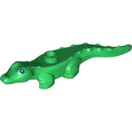 Animal, Alligator / Crocodile Baby with Blue Eyes Print