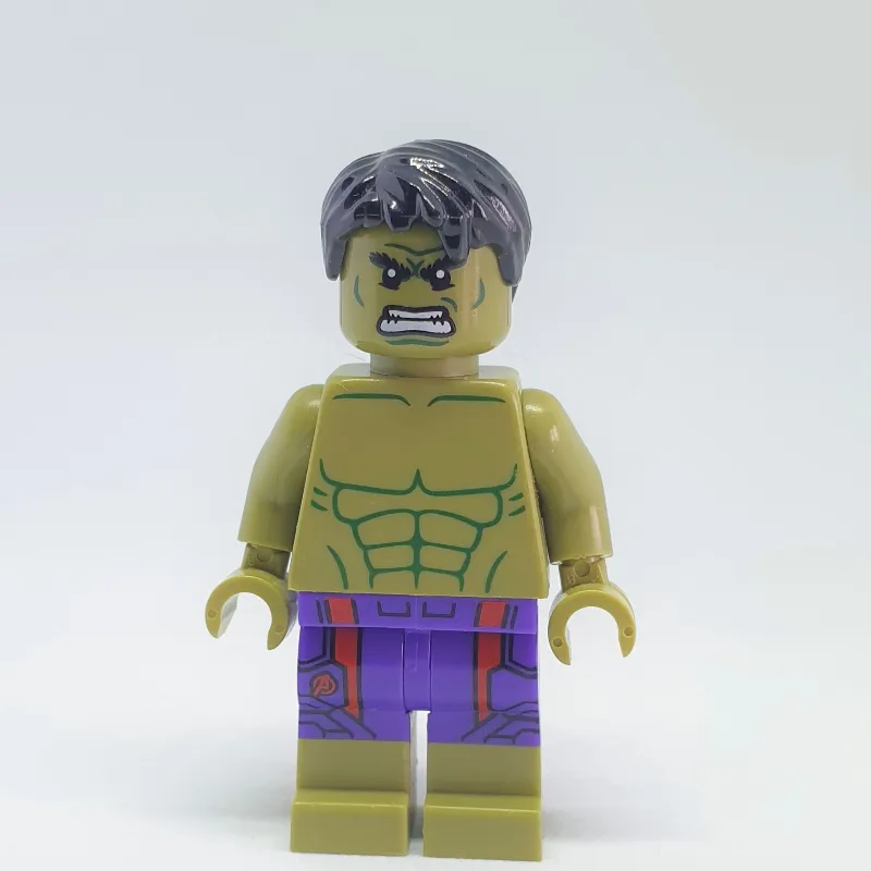 Hulk, Dark Purple Pants, Printed Dark Red Stripes and Avengers Logo