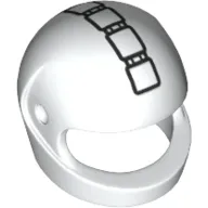 Helmet, Standard with 5 Square Buttons Print