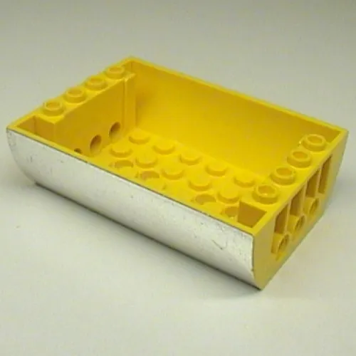 Slope Curved 8 x 6 x 2 Inverted Double with Chrome Silver Sides Print