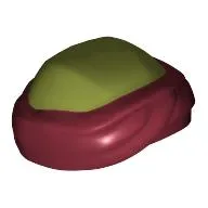 Headwear Turban with Olive Green Top Pattern