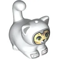 Animal, Cat, Chubby with Space Suit, Dark Tan/Bright Light Yellow Face Print