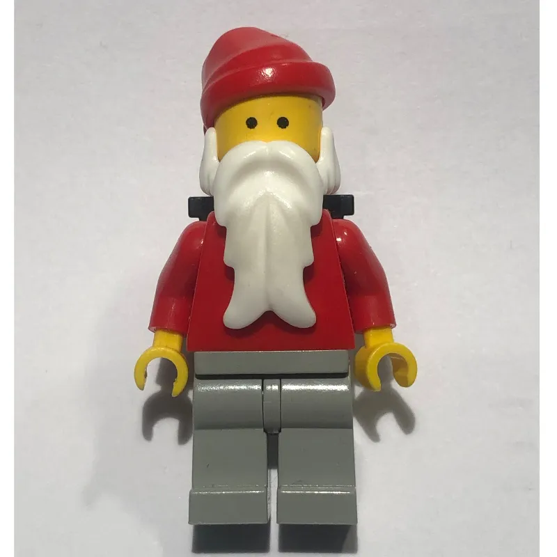 Santa, Plain Red with Light Gray Legs, and Back Basket