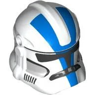 Helmet Clone Trooper Phase 2, Closed Front, Holes for Visor with Blue Markings print