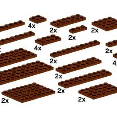 Assorted Brown Plates