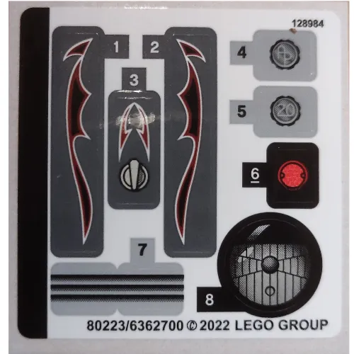 Sticker Sheet for Set 42132-1