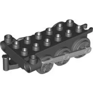 Duplo Train Chassis with Light Bluish Gray Drive Rod & Dark Bluish Gray Wheels