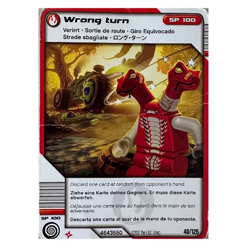 Trading Card, Ninjago Deck #2: 40 - Wrong turn - North American Version