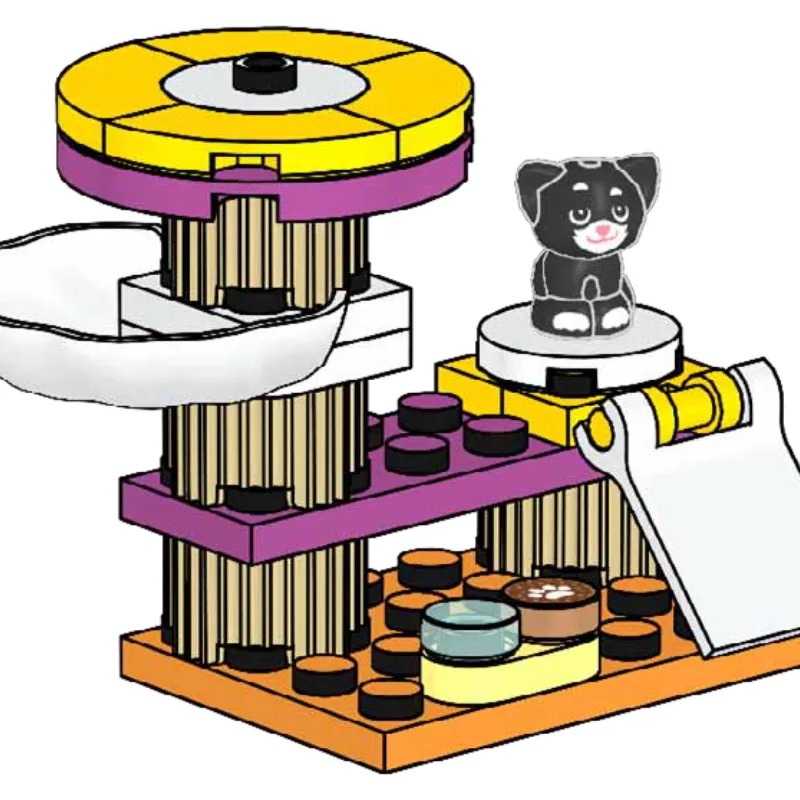 Cat Tree with Kitten