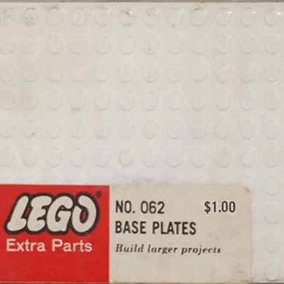 Five Large Base Plates - White