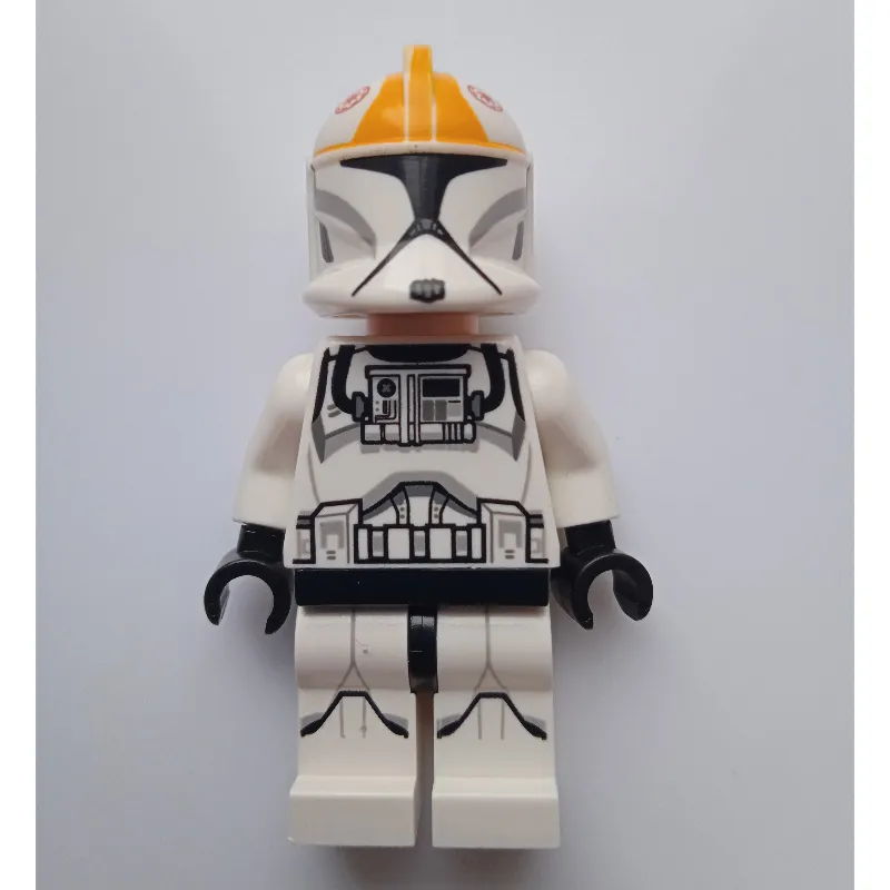 Clone Pilot, Phase I Armor, Black Eyes, Printed Legs