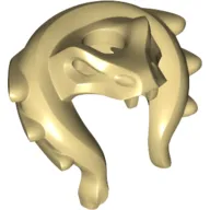 Headdress Snake Skull and Spine with Dark Purple Snake Print