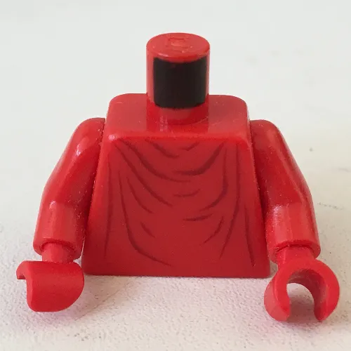 Torso Robe with Dark Red Crease Lines Print (Royal Guard), Red Arms and Hands