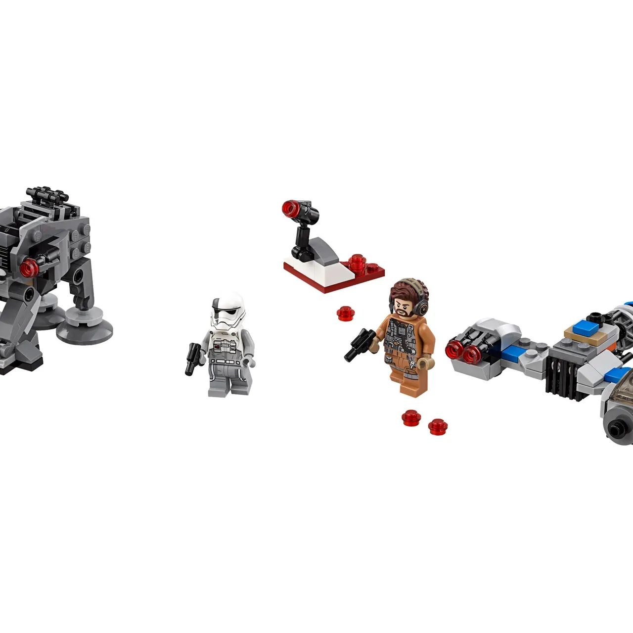 Ski Speeder vs First Order Walker Microfighters